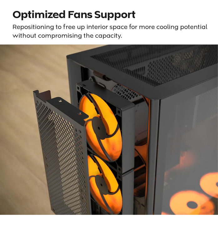 Montech Hs02 Pro Carcasa Atx De Media Torre Para Pc Pc Para