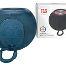 Parlante Portatil T&g Seisa Tg-337 Bluetooth Stereo Radio Fm Color Agua