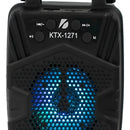 Parlante Recargable Bluetooth Ktx 1271 Usb Fm Sd Speaker Negro