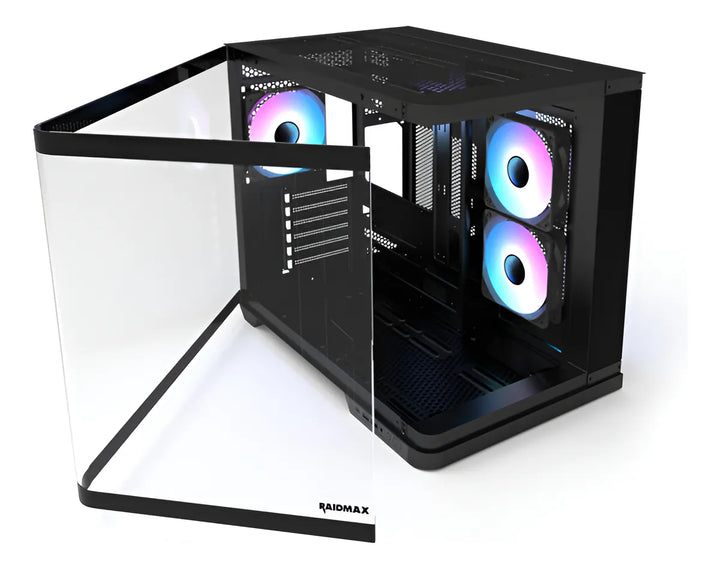 Gabinete Gamer Raidmax Infinita I630 Cristal Curvo 3 Ventiladores Argb