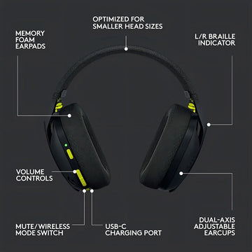 Audífonos Gamer Inalámbricos Logitech G435 Negro