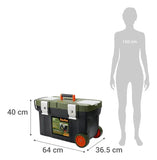 Taladro Percutor 3/8 12v +29 Acces + Carro Portaherramienta - Verde Oscuro