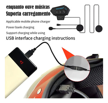 Auriculares Bluetooth 5.0 Cool Helmet Con Micrófono