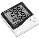 Higrometro Digital Termometro Medidor Humedad Reloj Alarma