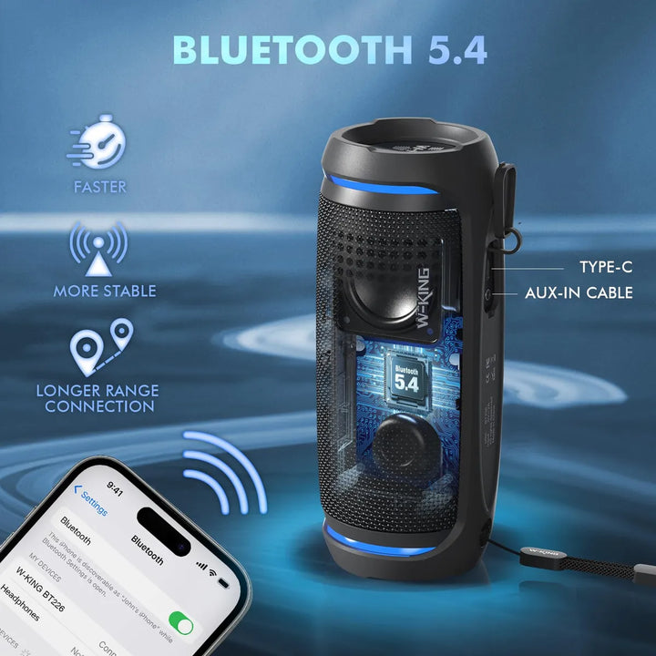 Altavoces Portátiles 36 W Bluetooth Ipx6 Sonido 360 30 Horas Negro