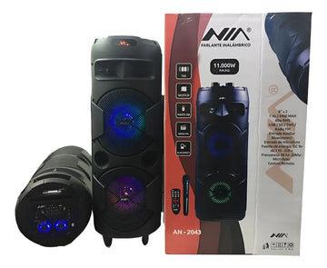 Parlante Cabina Profesional Torre De Sonido Doble 8 Pulgadas Negro