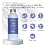 Polvo De Bebé Natural Sin Talco - Suave Y Protector - Lavand