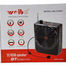 Parlante Portátil Micrófono Amplificador Bluetooth Radio Sd Rojo
