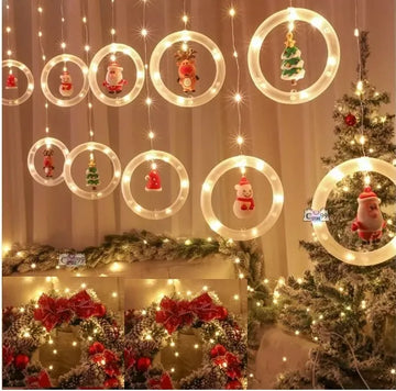 Luz Navideña 3 Metros 10 Aros Luminosos Blanco