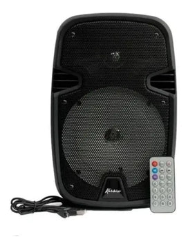 Parlante Korbix Kx 802 portátil con bluetooth negra