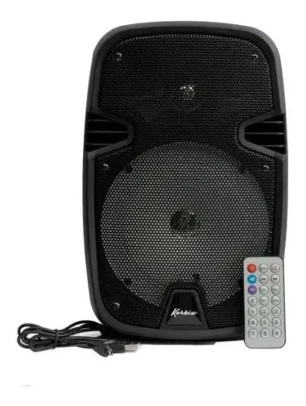 Parlante Korbix Kx 802 portátil con bluetooth negra