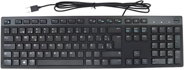 Teclado Dell KB216-BK-LTN QWERTY español latinoamérica color negro