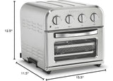 Horno Freidora De Aire Cuisinart 4 En 1 Compacto Airfryer Plateado