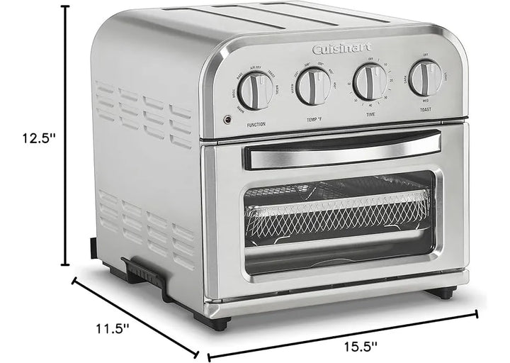 Horno Freidora De Aire Cuisinart 4 En 1 Compacto Airfryer Plateado