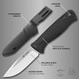Ganzo G807-bk Cuchillo De Hoja Fija 9cr14 Hoja De Acero Inox
