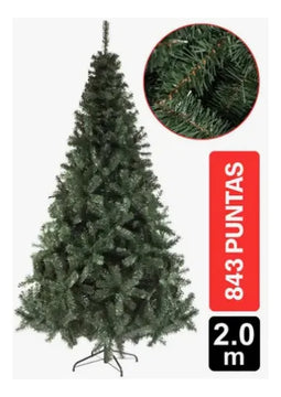 Arbol De Navidad Pino Detroit De 2 Metros De Altura. Verde