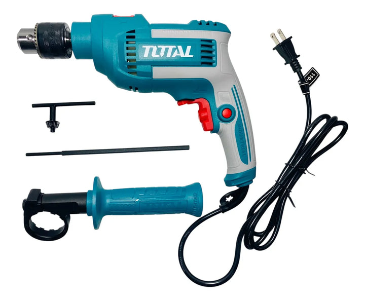 Taladro Percutor Marca Total 1/2 710w, 60 Hz 110v Cableado - Turquesa - 50/60hz