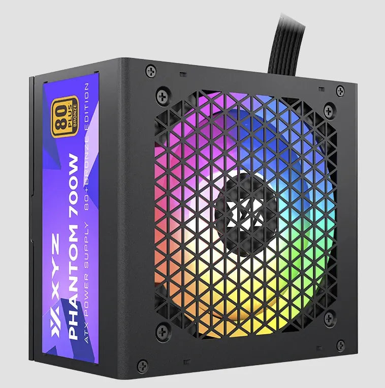 Fuente Poder Xyz Phantom 700w Argb 80+ Bronze Color Negro