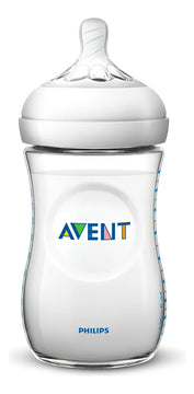 Tetero Biberón Philips Avent Natural 9oz Trasnparente Trasnparente
