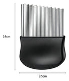 Cortador Papa Rizada Ondulada Verduras Fruta Acero Rebanador