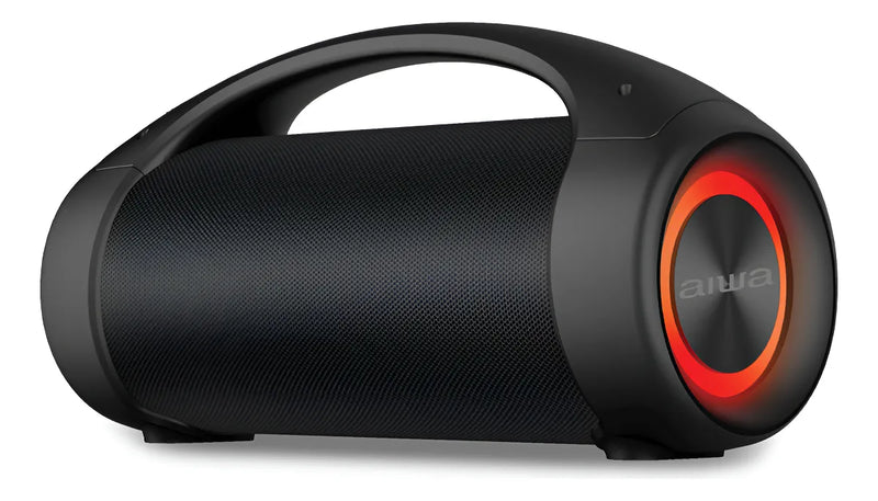 Parlante AIWA Bluetooth Portatil AWS600BT 50W RMS Boombox Color Negro