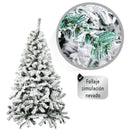 Árbol Artificial De Navidad Nevado 1.90 Color Verde