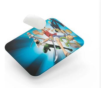 One Piece Anime Mouse Pad Personalizado + Obsequio Blanco