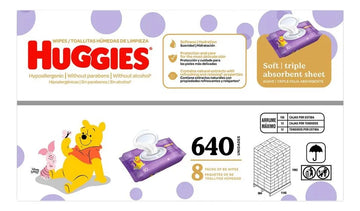 Huggies Toallitas Húmedas Ultraconfort Para Bebé 8 Paquetes