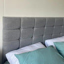 Colchon Doble + Basecama + Espaldar Almohadas Envio Bogota Negro Gris Cafe