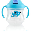 Vaso Antiderrame Entrenador 200ml Con Pitillo 8m+ Pigeon Color Azul claro Magmag