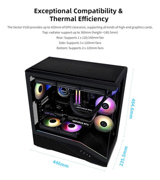 Gabinete Lian Li V100: Estilo Y Rendimiento Superior