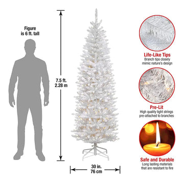 Árbol De Navidad Artificial Preiluminado 7.5 Pies