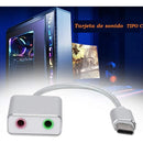 Adaptador De Sonido Tipo C - Plug Microfono- Plug Audifonos