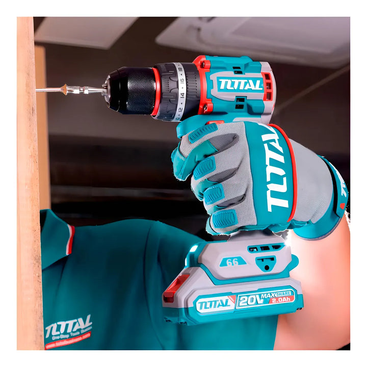 Taladro Percutor 1/2 Inalambrico Total 66nm +50 Acc Brushles Color Turquesa Frecuencia 50 Hz/60 Hz