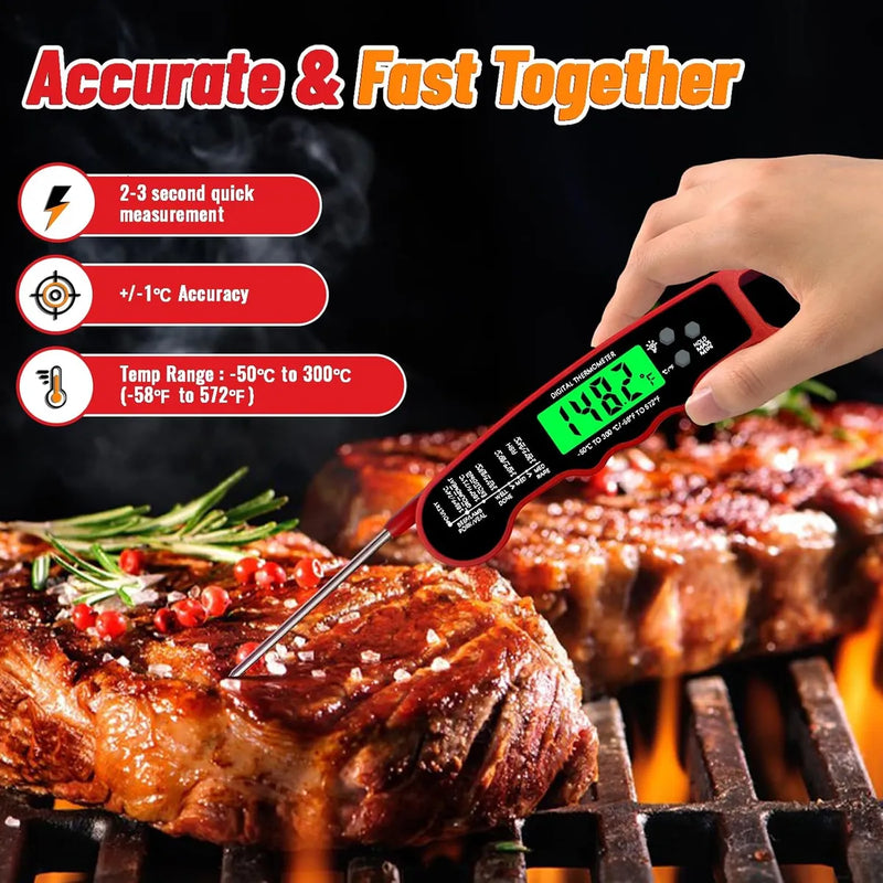 Pawpro Termómetro Digital De Cocina Para Alimentos Negro