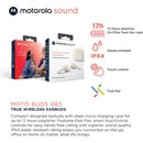 Auricular In Ear Motorola Buds 065 Bt 5.0 Blanco