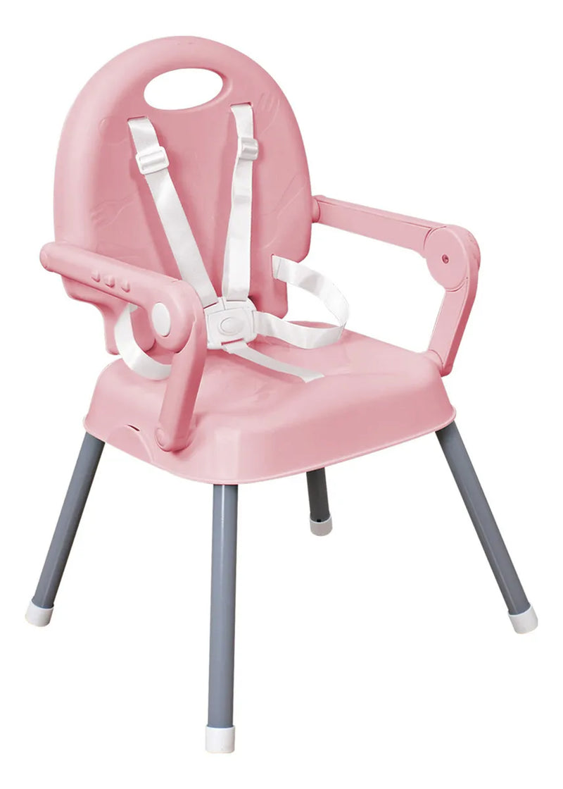 Silla Comedor Bebe 3en1 Happy Baby Azul Cp7000 Color Rosa