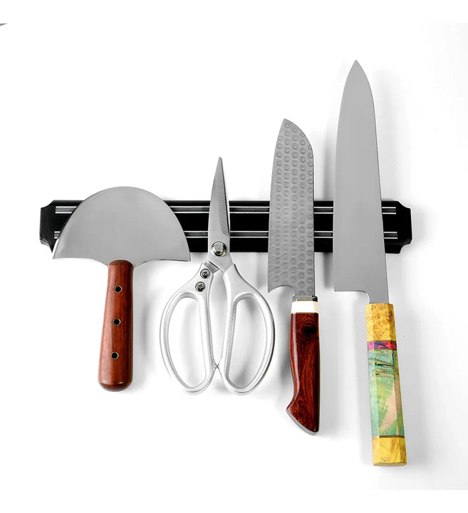 Soporte Magnetico Iman Para Cuchillos Cocina 38 Cm De Lujo Negro