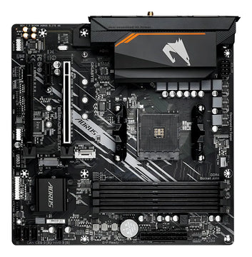 Placa base Gigabyte B550m Aorus Elite Ax Wifi y Bluetooth AM4, color negro