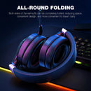 Audifonos Diadema Gamer Onikuma K15 Negros Con Luz Rgb Led