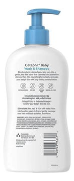 Cetaphil Baby Wash & Shampoo Calendula 2 en 1 Piel y Cabello 399ml / 13.5 Oz