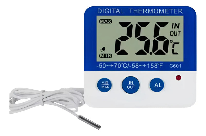 Termómetro Nevera Digital Imán Refrigeración In/out Alarma