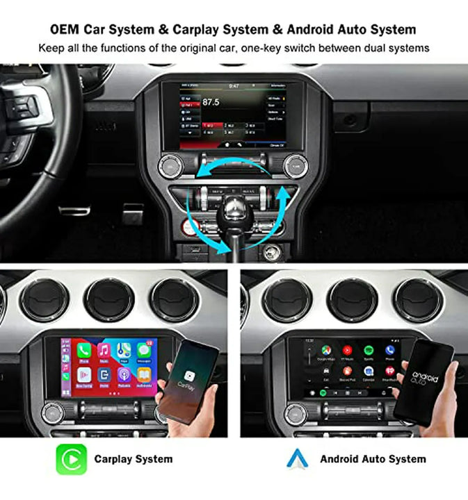 Adaptador Inalámbrico Carplay Android Auto Para Ford Sync2,