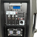 Cabina Activa 15 Audio Sound As-900 Base Y Micrófono 9000w Negro