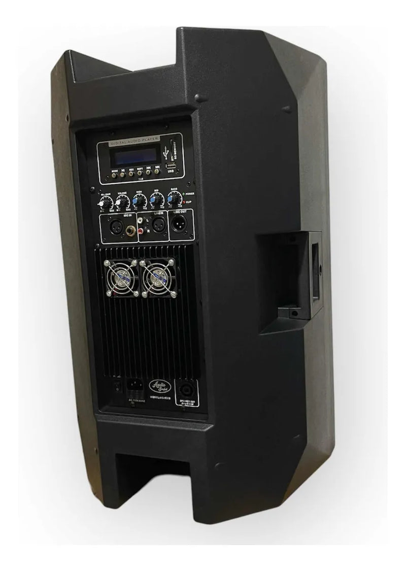 Parlante Activo Audio Sound 15.000w + Base 15 Pulgadas Negro