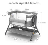 Biusikan Cuna De Bebe 3 En 1, Moises Mecedora Con Comodo Col