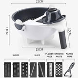 Mandolina Cortador Verduras 9 En 1 Multifuncional