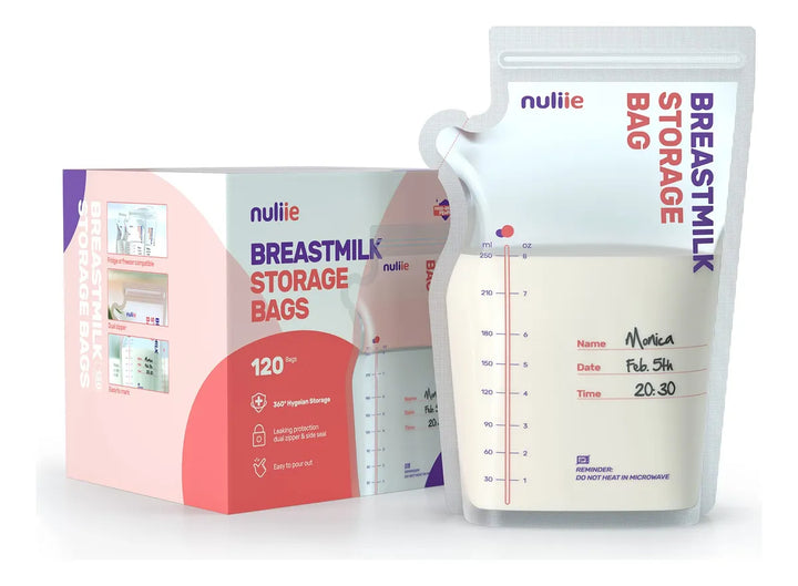 Nuliie 120 Bolsas De Almacenamiento De Leche Materna, Bolsas