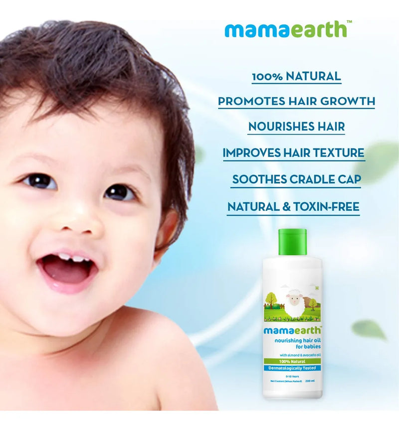 Mamaearth Aceite Nutritivo Para El Cabello Del Bebé, Cuida.