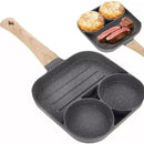 Sartén Antiadherente Multiusos 3 En 1 Para Huevos Carne Gris Oscuro
